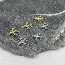 Подвеска с кристаллом "самолётик", 10 х 10 мм