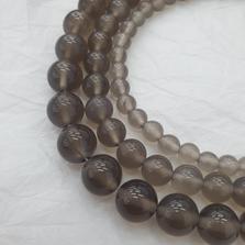 Халцедон круглый гладкий, нить 38 см