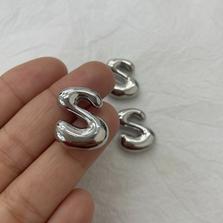 Бусина буква "S" 17.5 х 21.5 мм