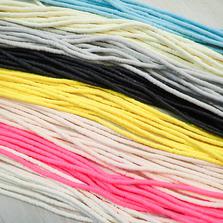 Бусины резиновые плоские, 5 мм, 400 штук на нитке