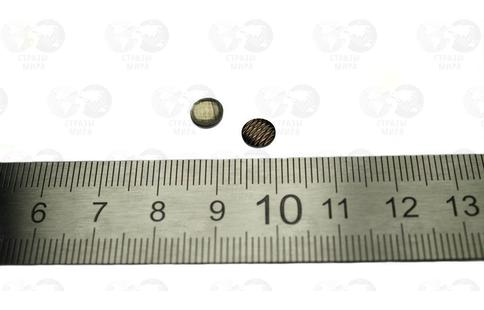 Термостразы металл 6 мм (рифл)